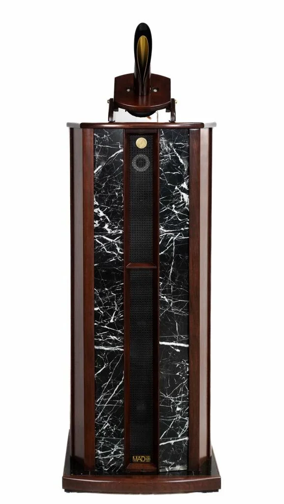 MADO™ Stony™ — handcrafted open baffle speaker with stone front panel and Koupler™ Karlson waveguide